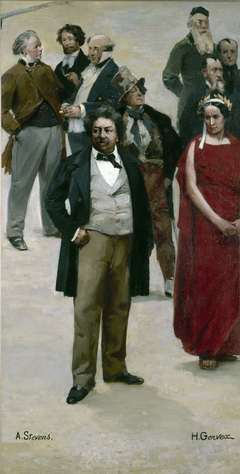 Le panorama du siècle : Dumas, Rachel, Daumier, Gavarni, Henri Monnier, Frédérick Lemaître, Rude, Horace Vernet, Delaroche by Henri Gervex