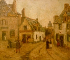 Le vieux puits, Place Bellanger by Charles Rivière