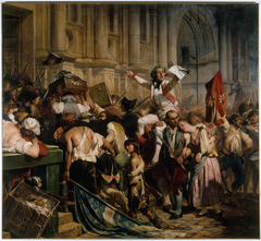 Les vainqueurs de la Bastille devant l'Hôtel de Ville, le 14 juillet 1789 by Paul Delaroche