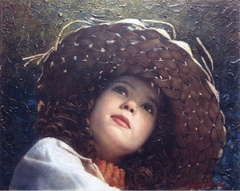 "little girl , portrait" by Οδυσσέας Οικονόμου