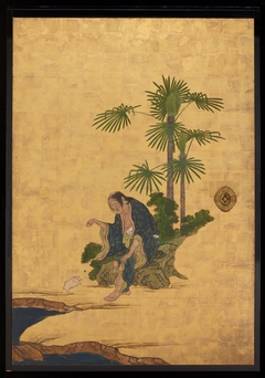 Liu Haichan [right of the set Daoist Immortals] by Kanō Sansetsu