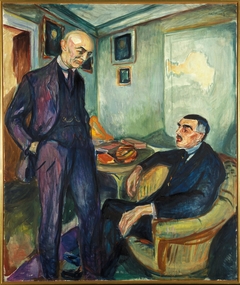 Lucien Dedichen and Jappe Nilssen by Edvard Munch