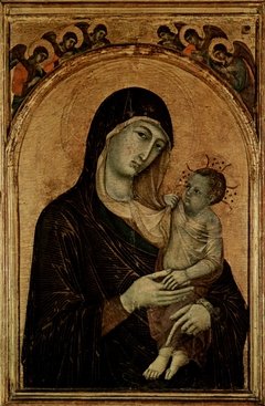 Madonna with Child and six Angels by Duccio di Buoninsegna