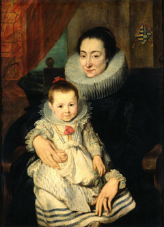 Marie Clarisse (?), wife of Jan Woverius, with their daughter by Anthony van Dyck