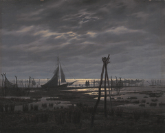 Marshy beach by Caspar David Friedrich