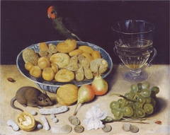 Meal with a Mouse and a Parrot by Georg Flegel