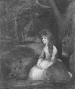 Miss Elizabeth Beauclerc as Una with the Lion by Joshua Reynolds