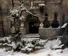 Monastery in the Snow by Carl Friedrich Lessing