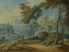 Mountainous Landscape by Adriaen Frans Boudewyns