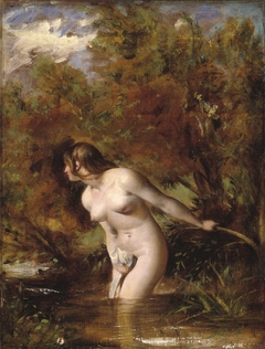 Musidora: The Bather 'At the Doubtful Breeze Alarmed' by William Etty