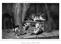 New Tenants by Henriëtte Ronner-Knip