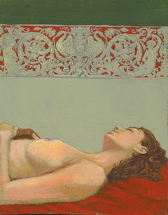 Nude With Book by Blaine Miller