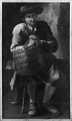 Old Man with a Basket by Giacomo Francesco Cipper