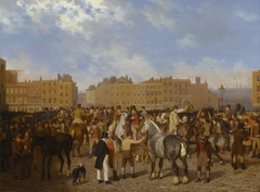 Old Smithfield Market by Jacques-Laurent Agasse