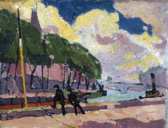 On the Banks of the Seine by Henry Lyman Saÿen