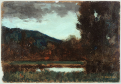 Paysage d'Alsace, crépuscule by Jean-Jacques Henner