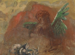 Pégase et l'hydre by Odilon Redon