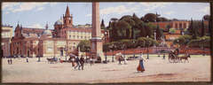 Piazza del Popolo in Rome by Aleksander Gierymski