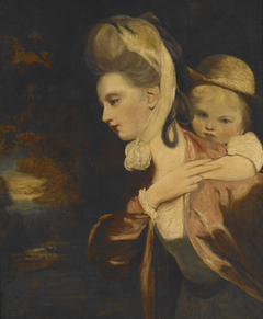 Pick-a-Back (Mrs. Payne Gallaway and Child) (copy of) by Joshua Reynolds