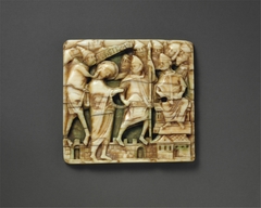 Plaque with Christ Before the High Priest Caiaphas by Anonymous