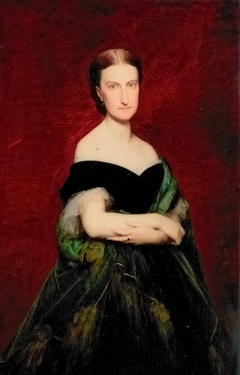 Portrait de Marie-Caroline-Auguste de Bourbon-Siciles, princesse de Salerne, duchesse d'Aumale (1822-1869) by Charles Jalabert