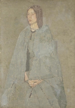 Portrait of a Girl in Grey [Girl in Grey with Rosary] by Gwen John