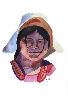 Portrait of a Peruvian 2 by Anna Gorodetskaya