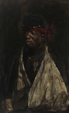 Portrait of a Wounded KNIL Soldier by Isaac Israels