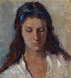 Portrait of a Young Girl by Leopoldo Romañach y Guillen