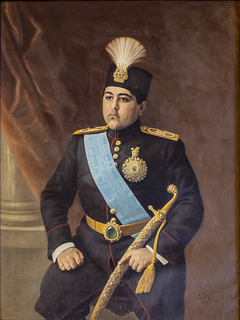 Portrait of Ahmad Shah Qajar by Kamal-ol-molk