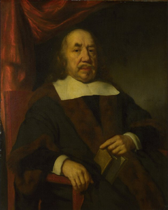 Portrait of an Elderly Man in a Black Robe by Nicolaes Maes