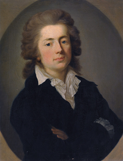 Portrait of Count Jan Potocki. by Anton Graff