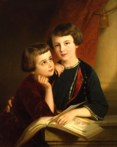 Portrait of Duke A.M. Gorchakov's Sons by Nicaise De Keyser