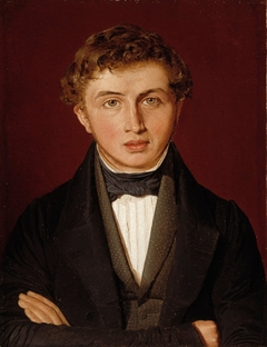 Portrait of Hans Peter Købke, the Artist's Brother by Christen Købke