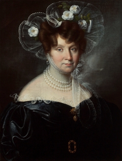 Portrait of Melania Sobańska. by Marcin Jabłoński