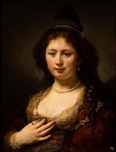 Portrait of Sara van Baerle by Govert Flinck