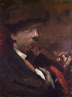 Portrait of the Danish Painter Frants Henningsen by Hans Heyerdahl