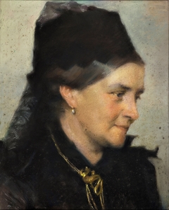 Portrait of Vilhelmine (Ville) Heise, née Hage (1838-1912) by Frans Schwartz