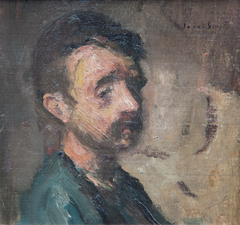 Portret van boer (Gust Caers) by Jakob Smits