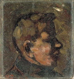 Portret van een jongen en profil by Theo van Doesburg