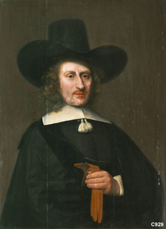 Portret van een man van de familie Merens by Jan Albertsz Rotius