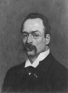 Portret van Frits Coers (1870-1937), propagandist van het Nederlandse lied by Willem van den Heuvel