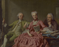 Presumed Portrait of the Duc de Choiseul and Two Companions by Jacques Wilbaut