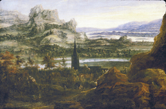 River Landscape by Hercules Seghers