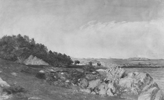 Rocky Coast with Light House by John Amory Codman