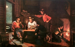 Samstagabend in den Minen. by Charles Christian Nahl