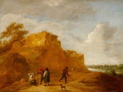 Sand Cliff and Figures by David Teniers the Younger