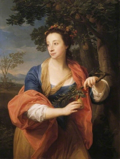 Sarah Lethieullier, Lady Fetherstonhaugh (1722-1788), with the Branch of a Pear by Pompeo Batoni