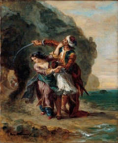 Selim and Zuleika by Eugène Delacroix