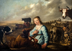 Shepherds in a Landscape by Aelbert Cuyp